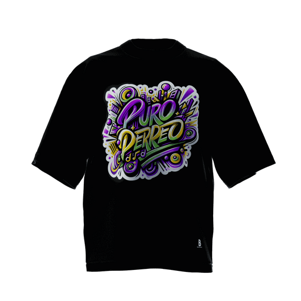 Sustainable Premium Oversized Tee 'Puro Perreo'