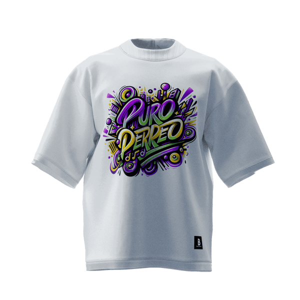 Sustainable Premium Oversized Tee 'Puro Perreo'