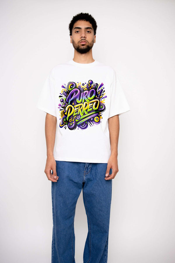 Sustainable Premium Oversized Tee 'Puro Perreo'